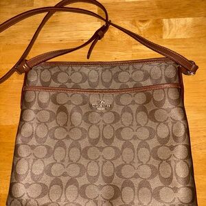 Coach Brown Signature Crossbody Bag